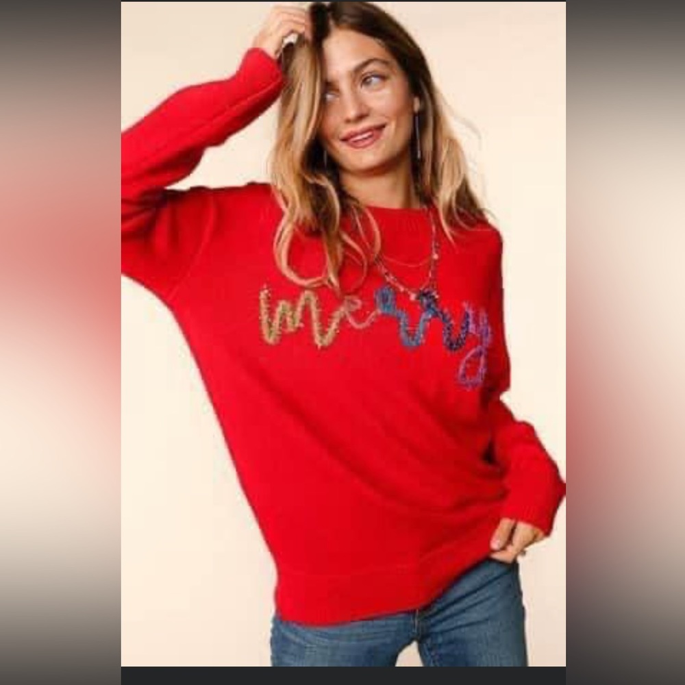 Brand new Merry sweater! Great queen of sparkles dupe